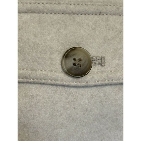 Old Navy Womens Oversized Size Small Cream Oatmeal Shacket With Pockets - Picture 9 of 11